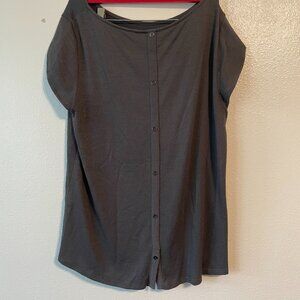 Women's Grey Market & Spruce blouse Gently Worn Size Large